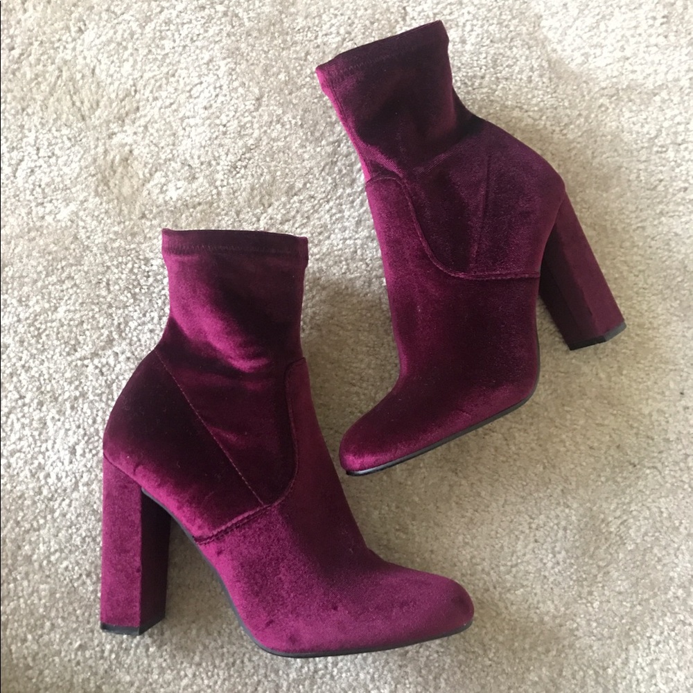 Steve Madden Velvet Booties